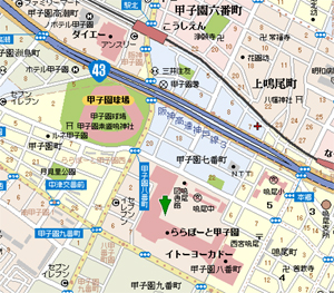 キッザニア甲子園の大阪地図